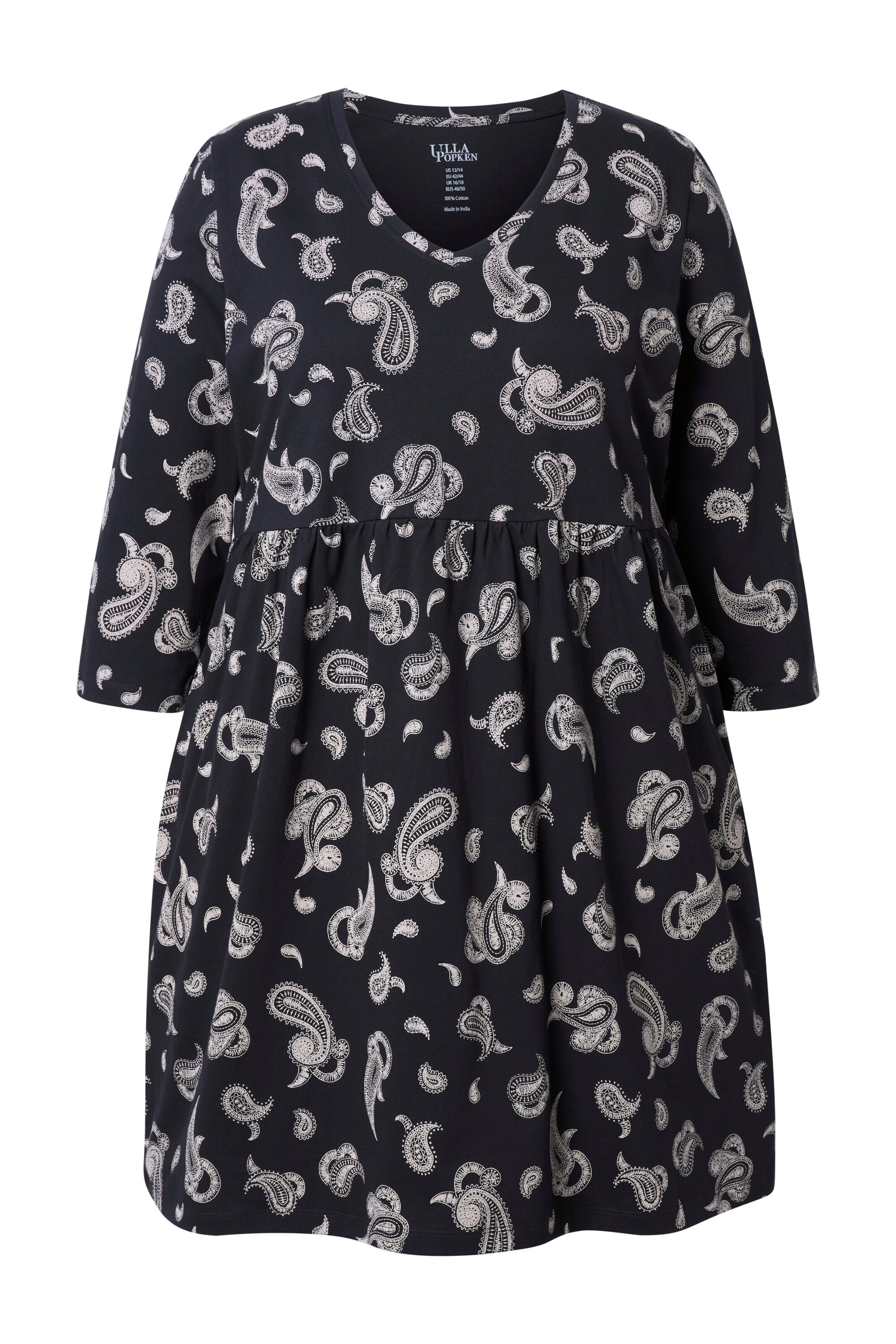 Ulla Popken Jurk in Zwart: voorkant