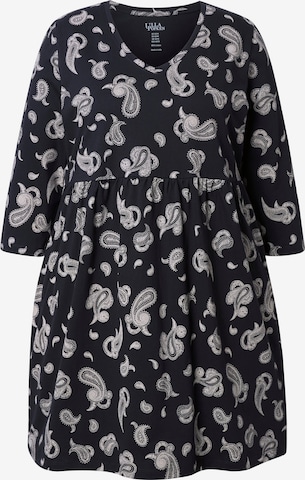 Ulla Popken Kleid in Schwarz: Vorderseite