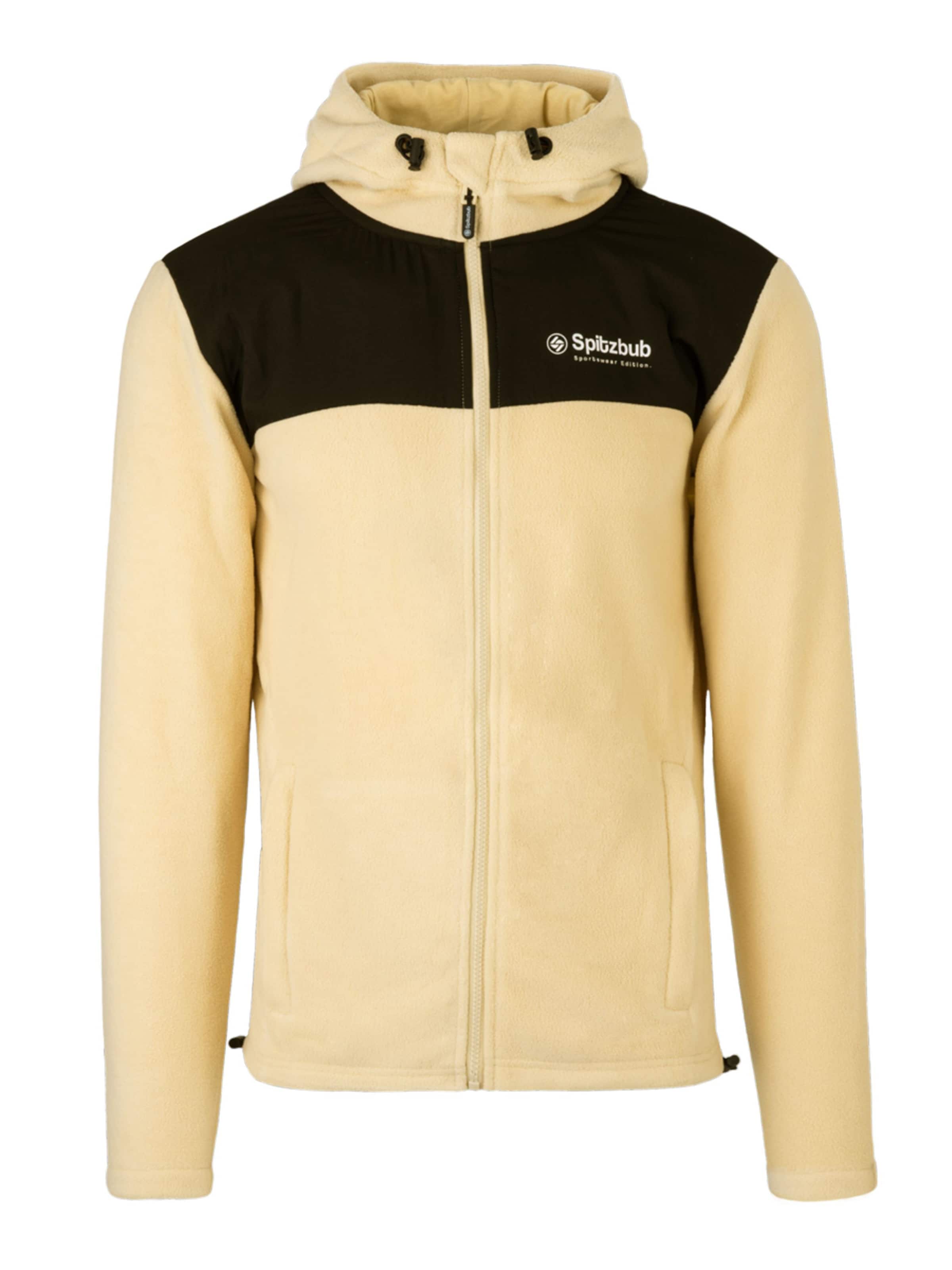 SPITZBUB Fleece jas in Geel: voorkant
