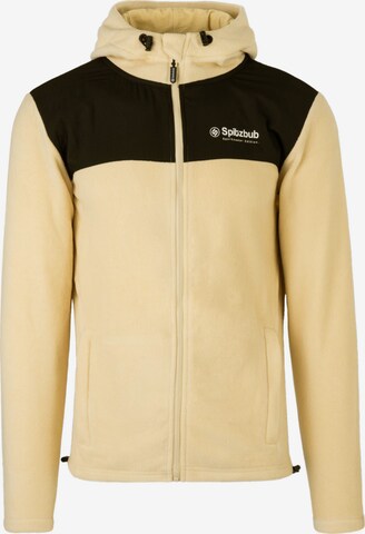 Veste en polaire SPITZBUB en jaune : devant