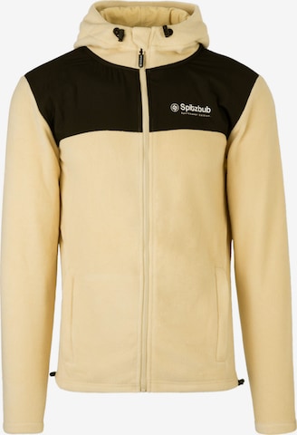 SPITZBUB Fleece Jacket in Yellow: front