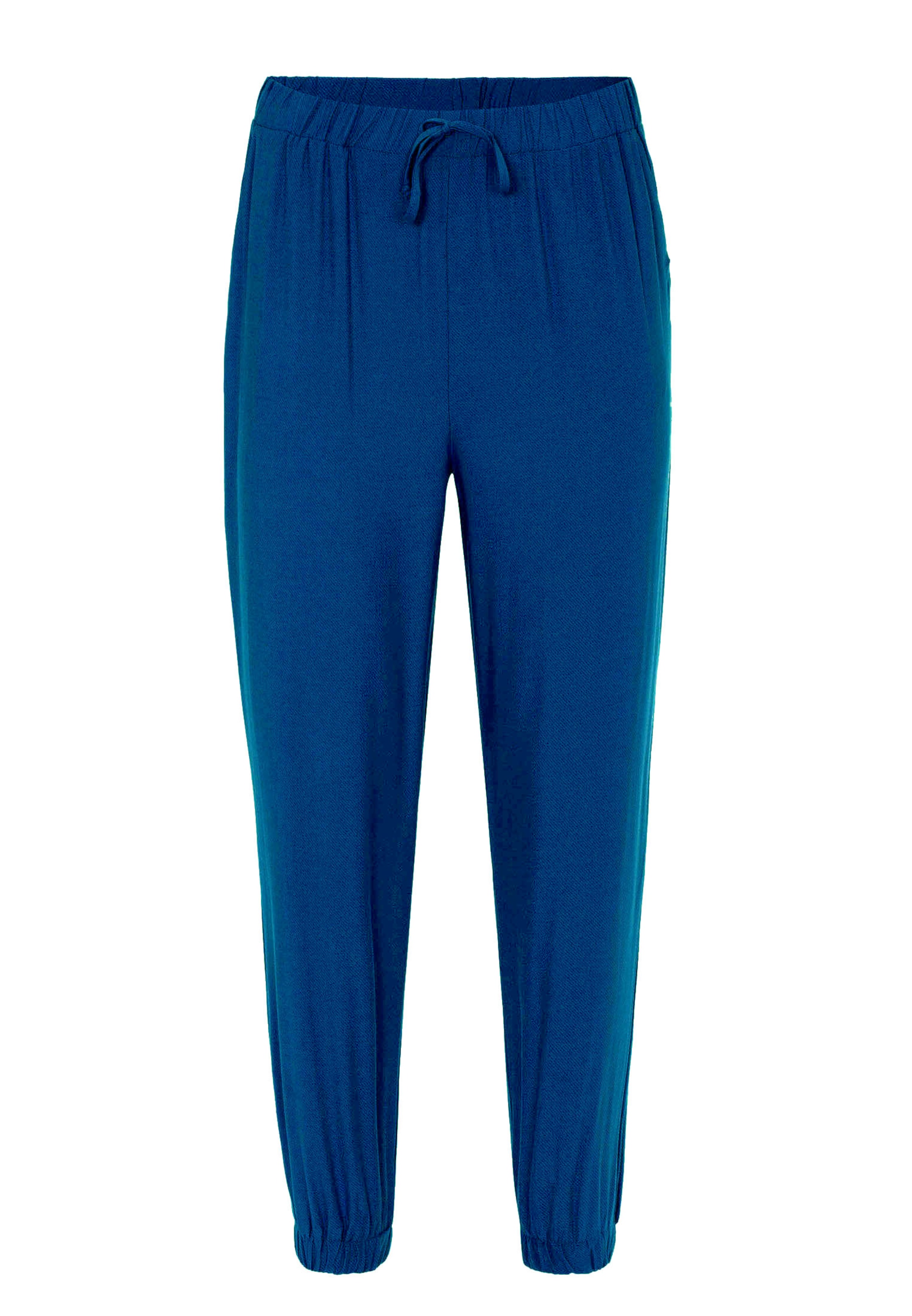 Jimmy Sanders Tapered Trousers in Blue: front
