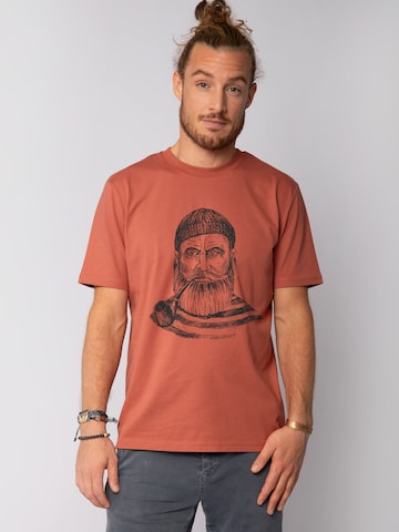 Maglietta 'Kapitän' di Watapparel in rosso: frontale