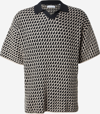 JACK & JONES Pulover 'JJHUDSON' u ecru/prljavo bijela / crna, Pregled proizvoda