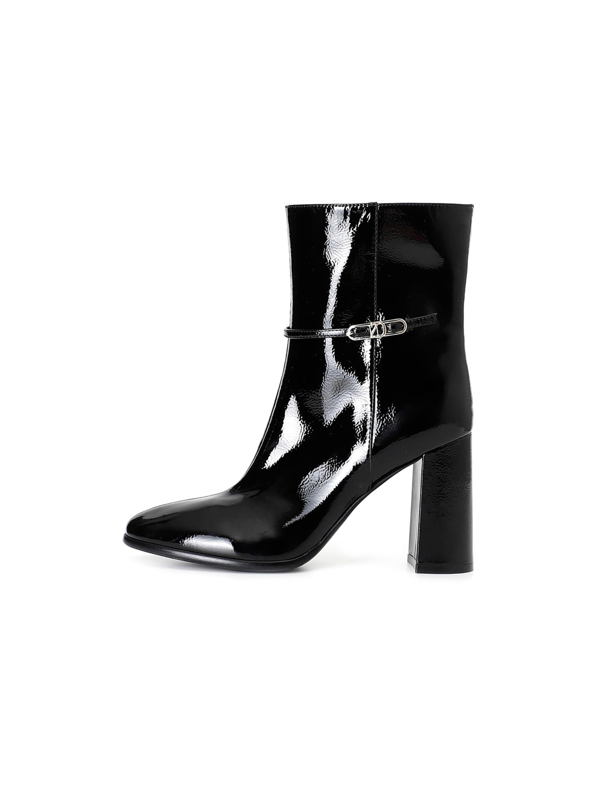 CAFè NOIR Enkellaarsjes in Zwart: voorkant