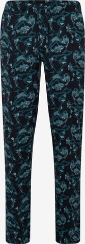 Hanro Pyjamabroek ' Night & Day ' in Blauw: voorkant