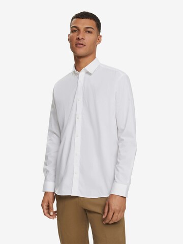 ESPRIT Regular fit Button Up Shirt in White: front