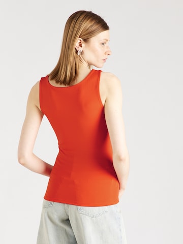 PIECES Top 'NEJA' in Red