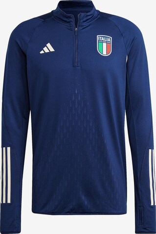 ADIDAS PERFORMANCE Athletic Sweatshirt 'Italien Pro' in Blue: front