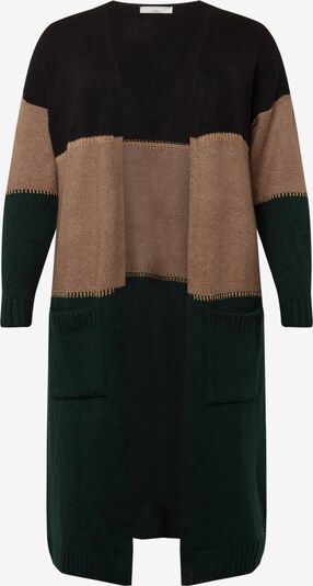 Guido Maria Kretschmer Curvy Collection Abrigo de punto 'Adriana' en verde / negro, Vista del producto