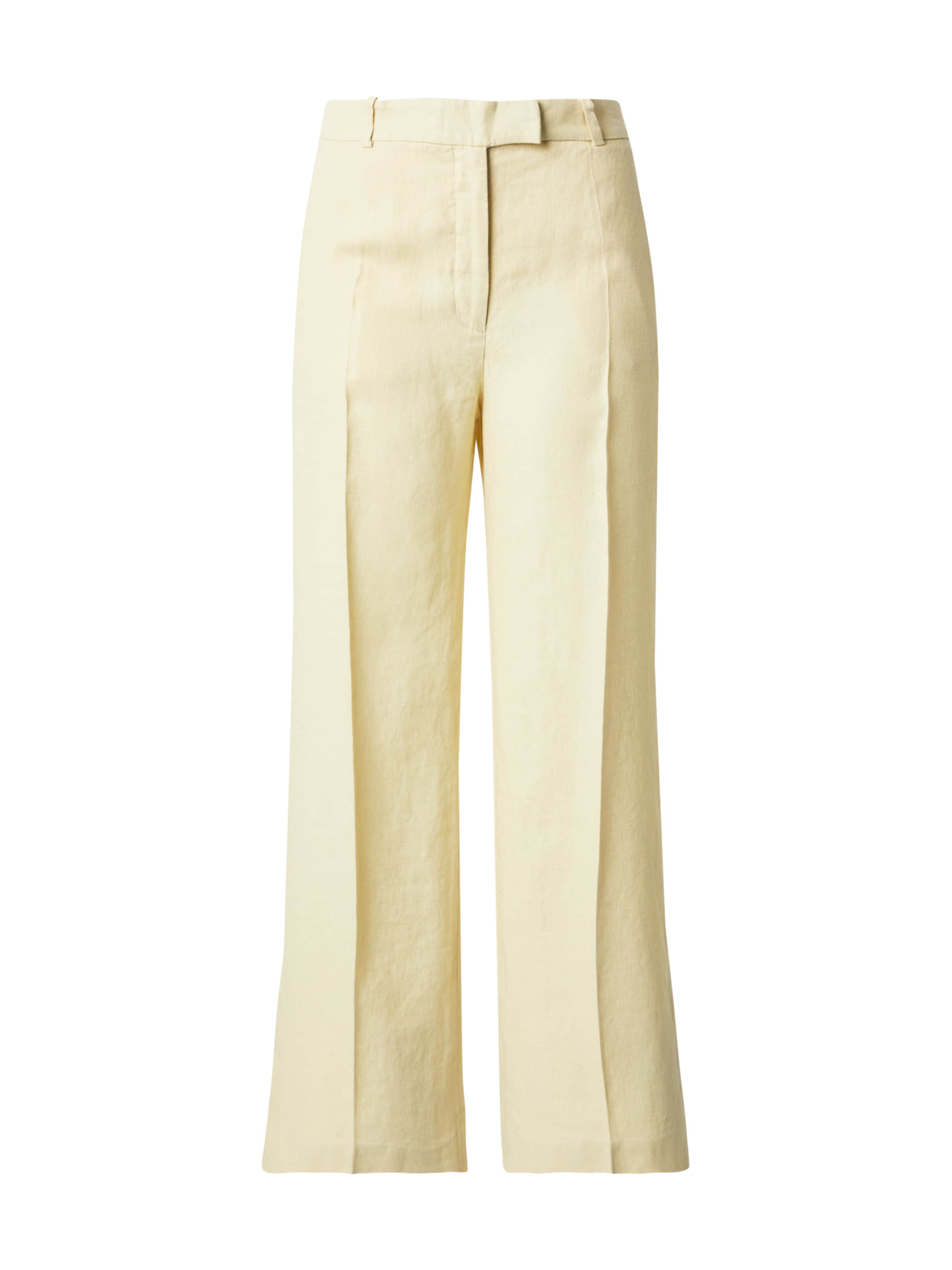 Wide leg Pantaloni con piega frontale di & Other Stories in giallo: frontale