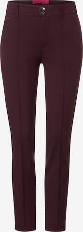 STREET ONE Chino Pants in Purple: front
