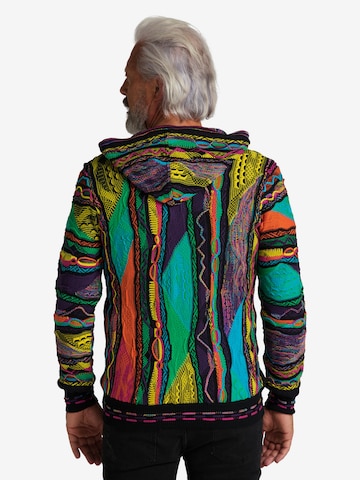 Carlo Colucci Gebreid vest ' Conzem ' in Gemengde kleuren