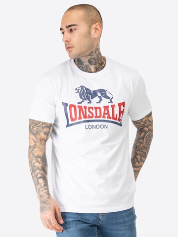 balts LONSDALE T-Krekls: no priekšpuses