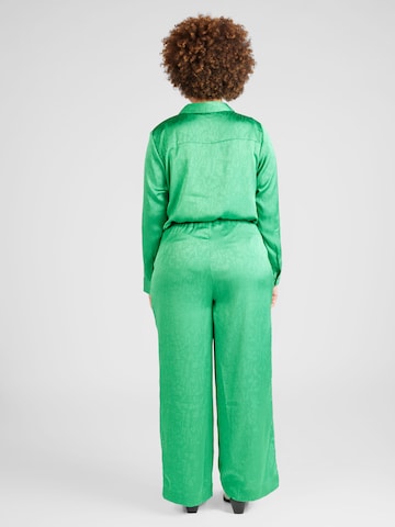 Vero Moda Curve Wide leg Broek 'CRISTI' in Groen