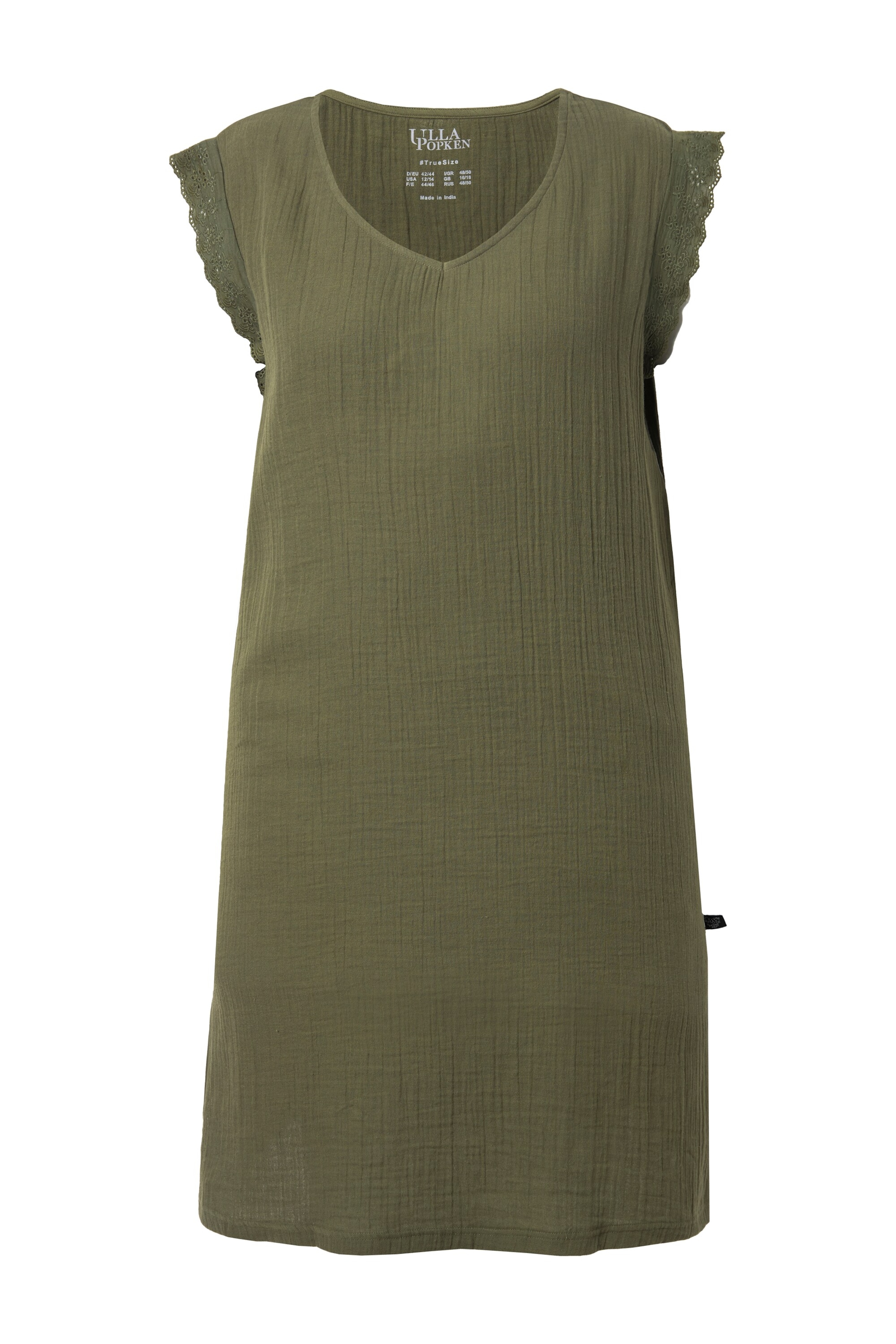 Ulla Popken Nachthemd in Grün: Vorderseite