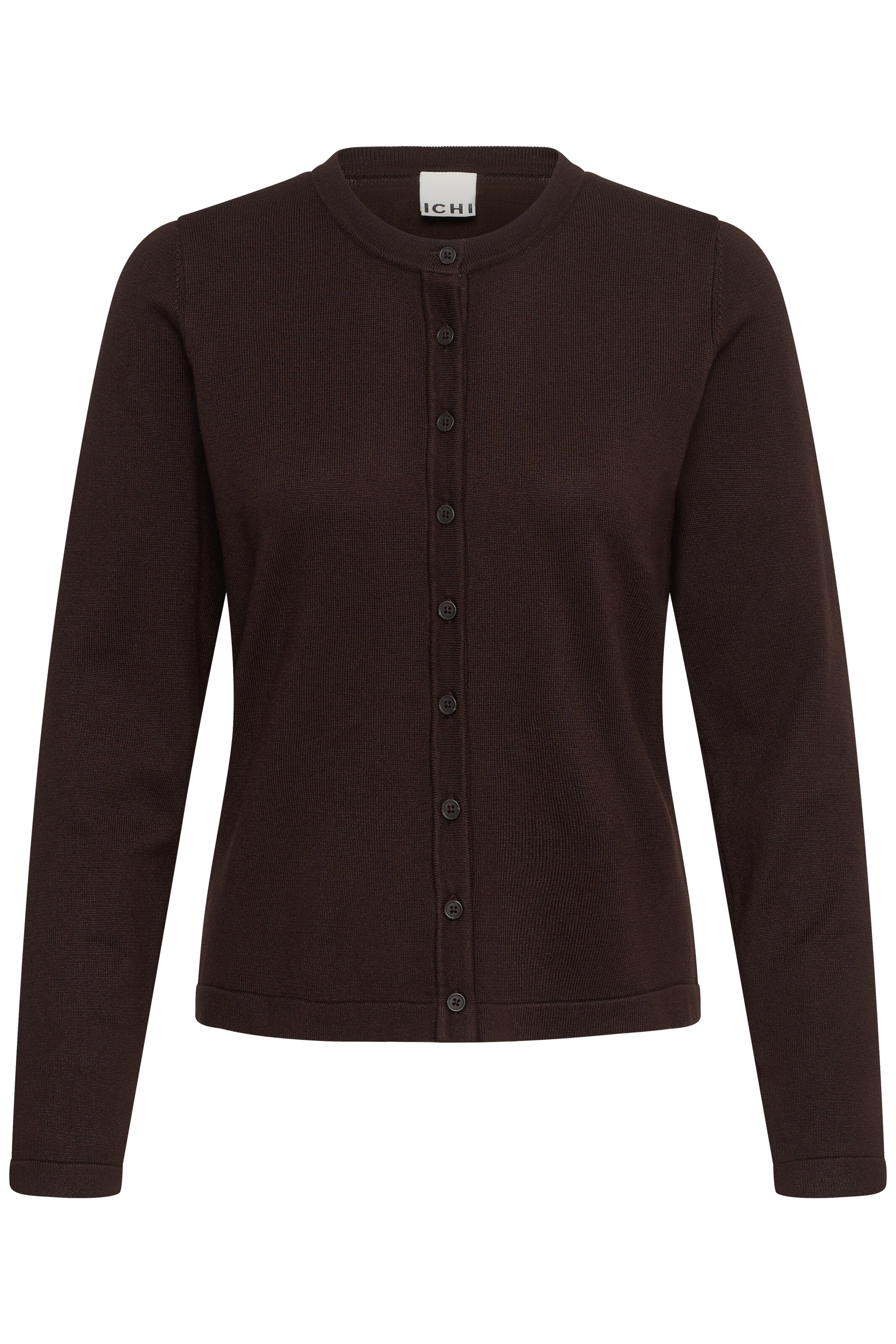 ICHI Knit cardigan 'IHLULS' in Brown: front