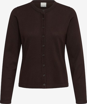 ICHI Knit cardigan 'IHLULS' in Brown: front