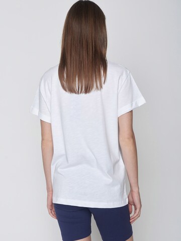 T-shirt 'Nature Levels' GREENBOMB en blanc