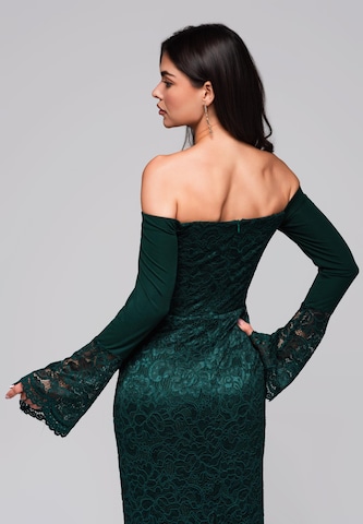 Robe de soirée Ombre en vert