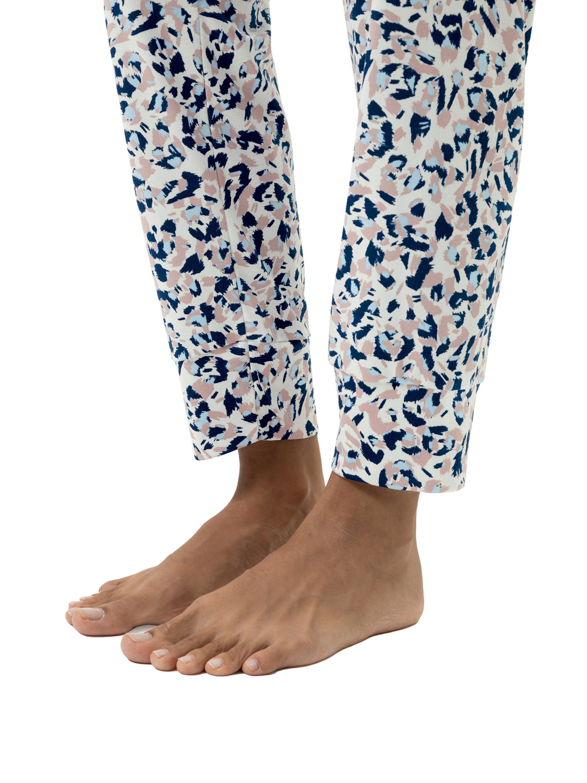 Mey Pyjama 'Soft Leo' in Blauw