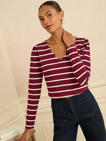 T-shirt love & roses en rouge