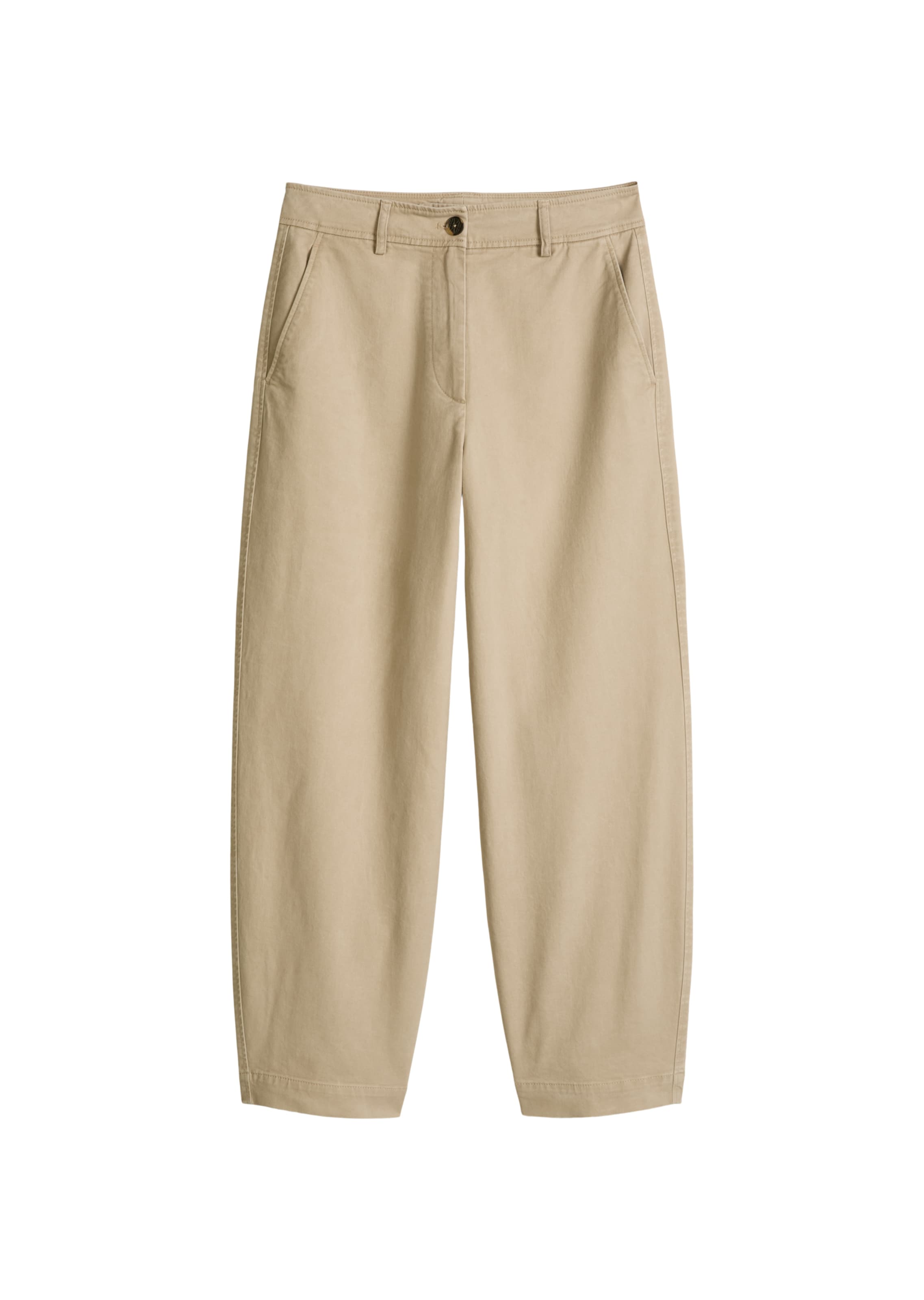 Marc O'Polo Barrel Hose in Beige: Vorderseite