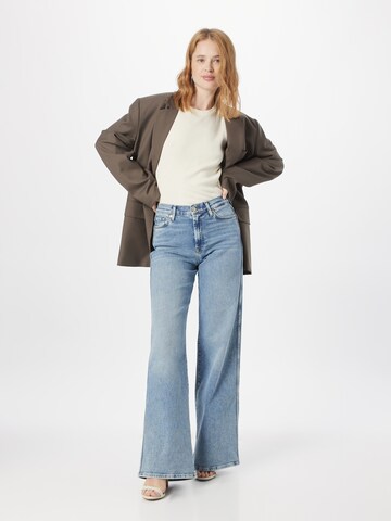 Wide leg Jeans 'LOTTA' de la 7 for all mankind pe albastru