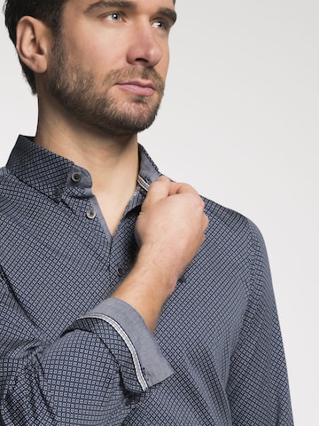 SPIETH & WENSKY Slim Fit Trachtenhemd 'Darios' in Blau