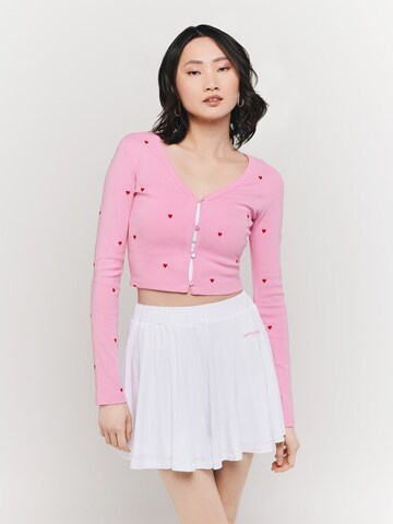 UNFOLLOWED x ABOUT YOU Knit Cardigan 'CHARMING' in Pink: front