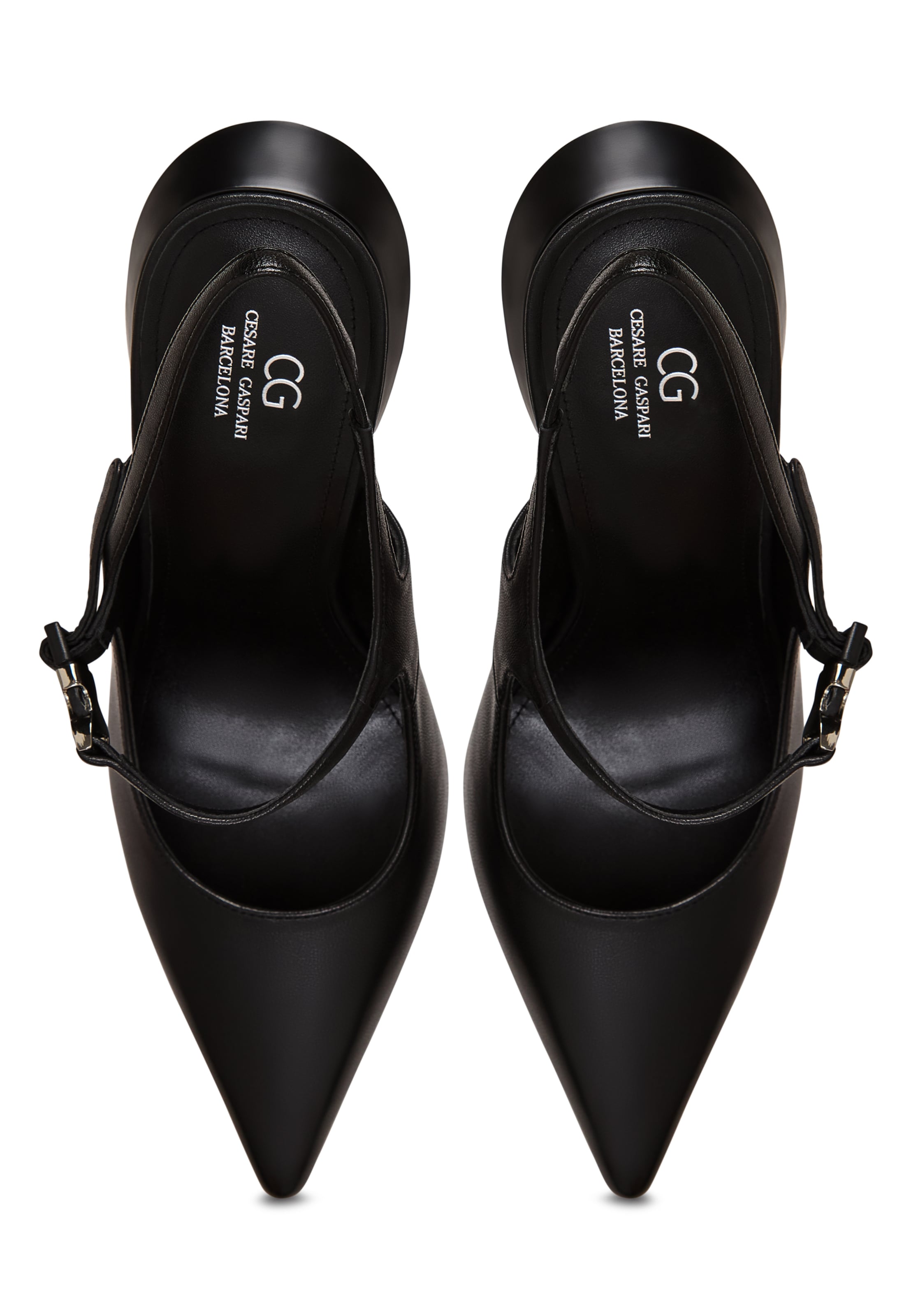 CESARE GASPARI Slingpumps in Zwart