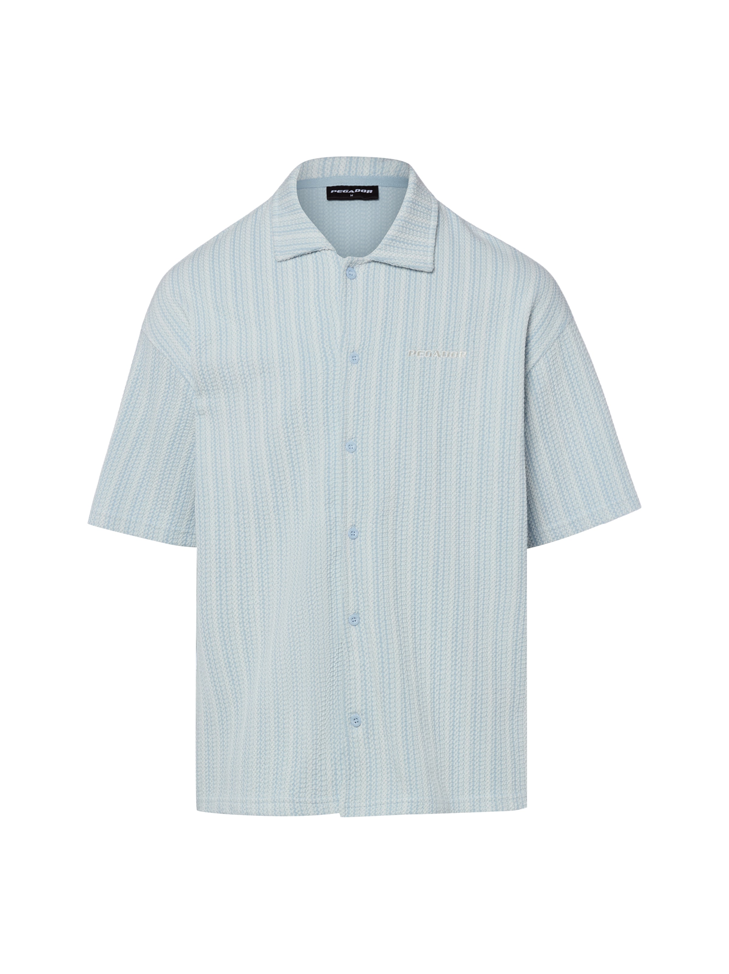 Pegador Comfort fit Button Up Shirt in Blue: front