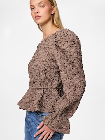 PIECES Bluse 'PCMOLLY' i brun