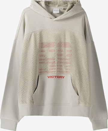 Bershka Sweatshirt in Grey: front