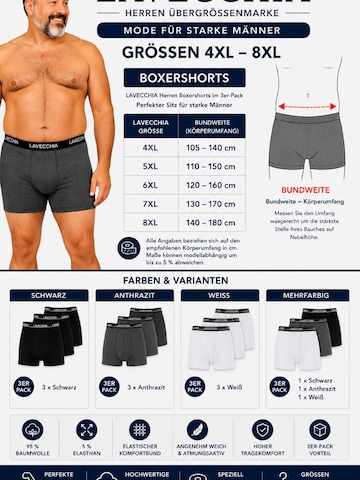 Lavecchia - Boxers 'FL-1020 Übergrößen' em cinzento