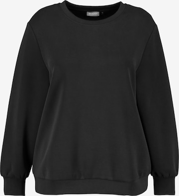 SAMOON Sweatshirt in Zwart: voorkant