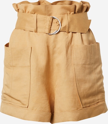 EDITED Pleat-Front Pants 'Miley' in Yellow: front