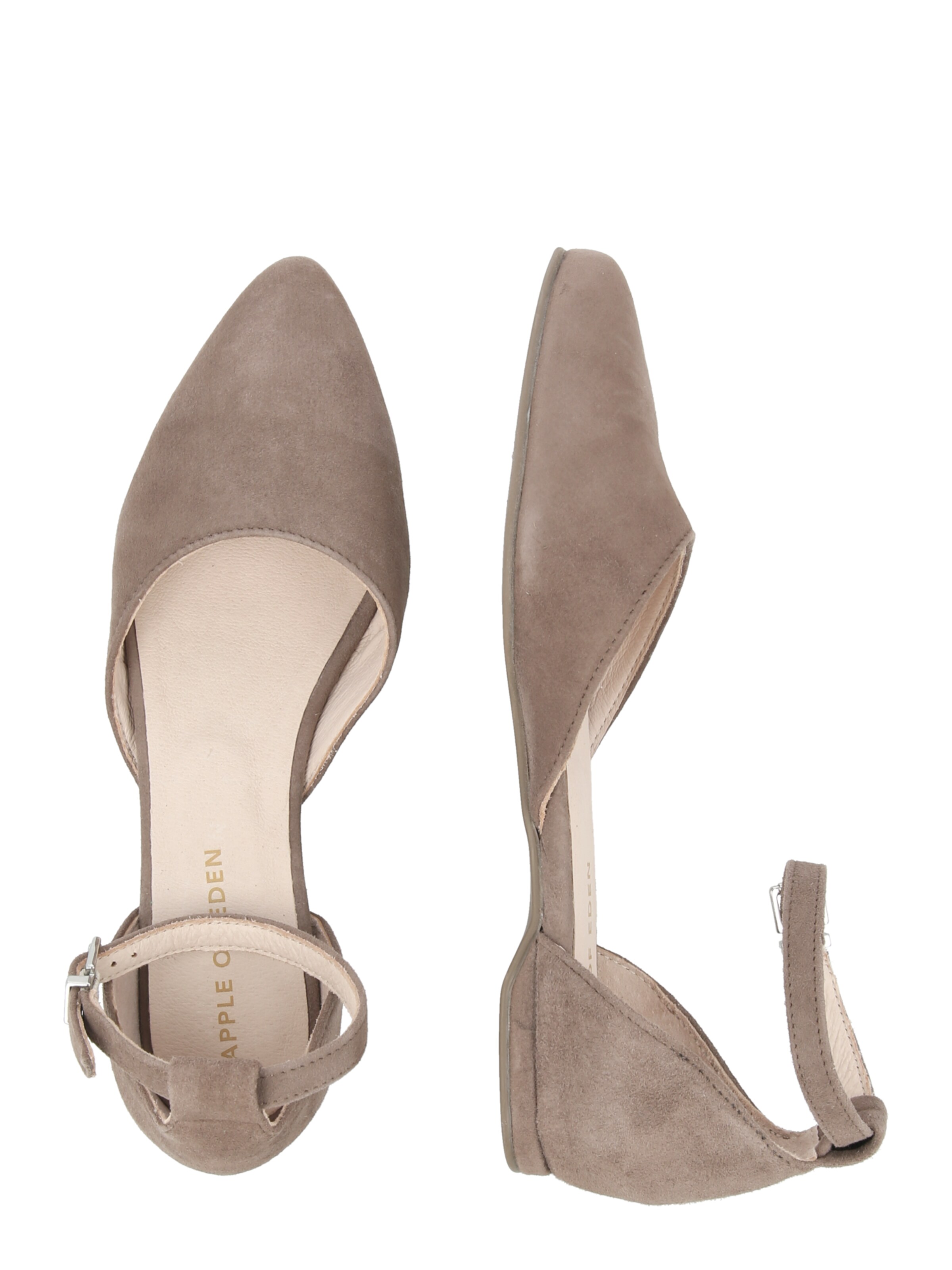 Apple of Eden Ballet Flats with Strap 'BRUNA 48' in Beige