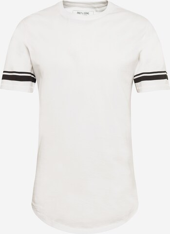 T-Shirt 'MATT' Only & Sons en blanc : devant