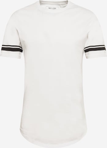 Only & Sons T-shirt 'MATT' i vit: framsida