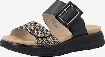 REMONTE Mules 'D1J61' in Black: front