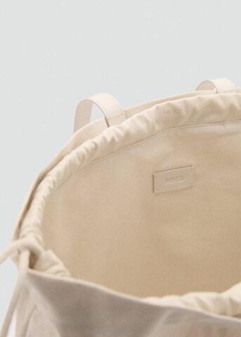 MANGO Handtasche in Beige