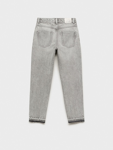 MANGO KIDS Tapered Jeans in Grijs