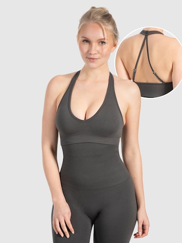 Smilodox Sporttop ' Daline ' in Grijs: voorkant