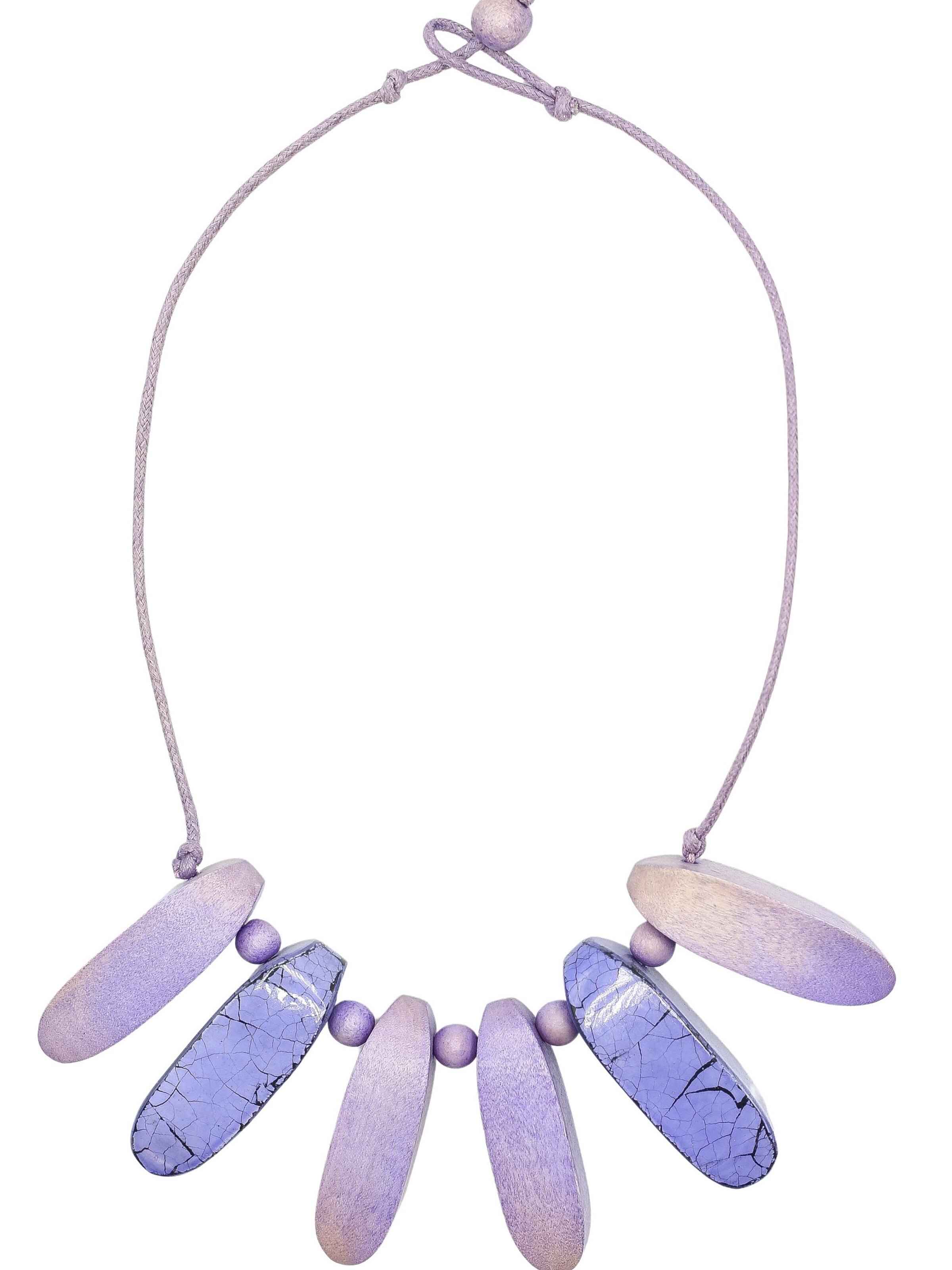 COLLEZIONE ALESSANDRO Necklace 'Christa' in Purple: front
