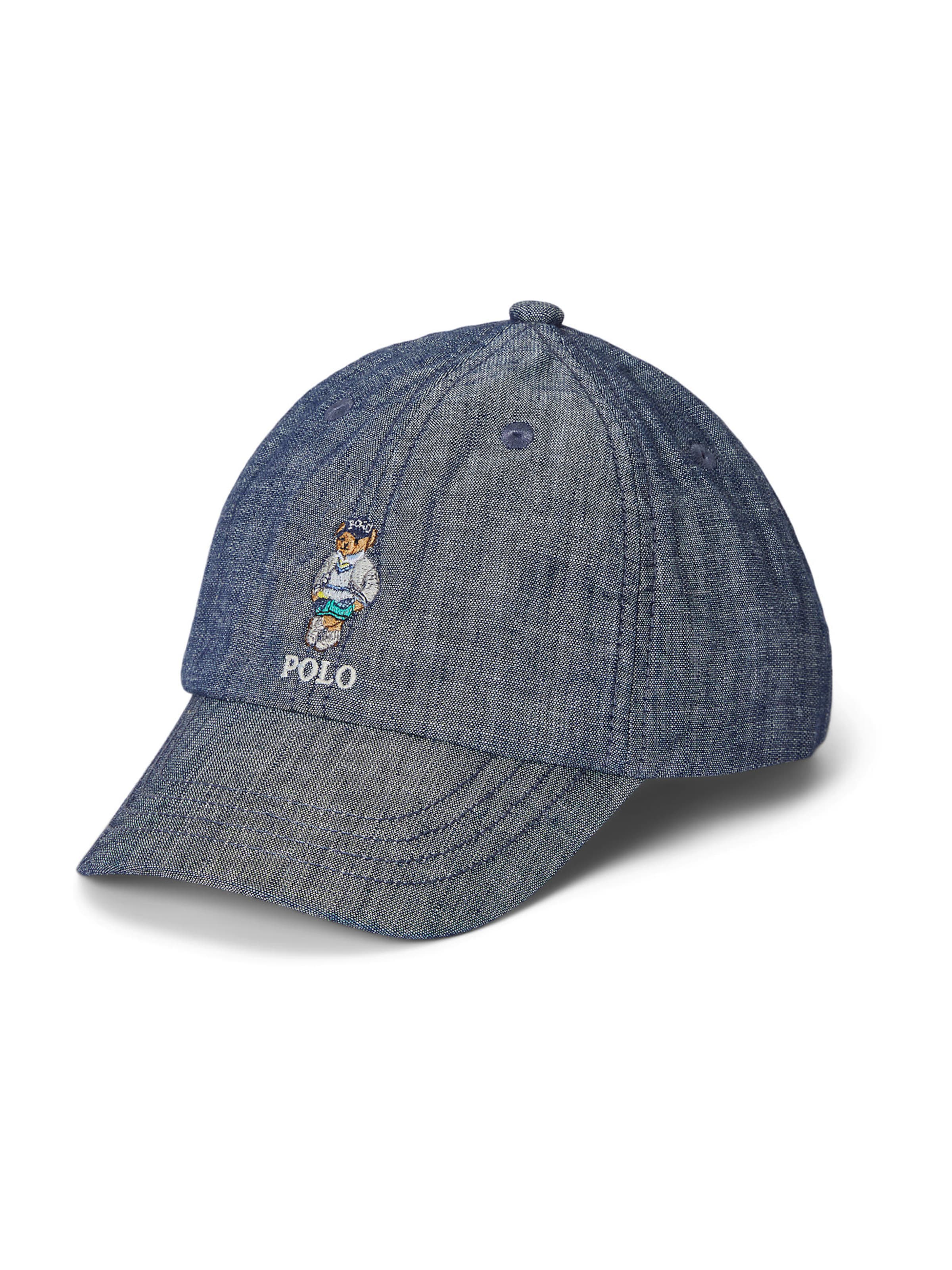 Polo Ralph Lauren Müts, värv sinine: eest vaates