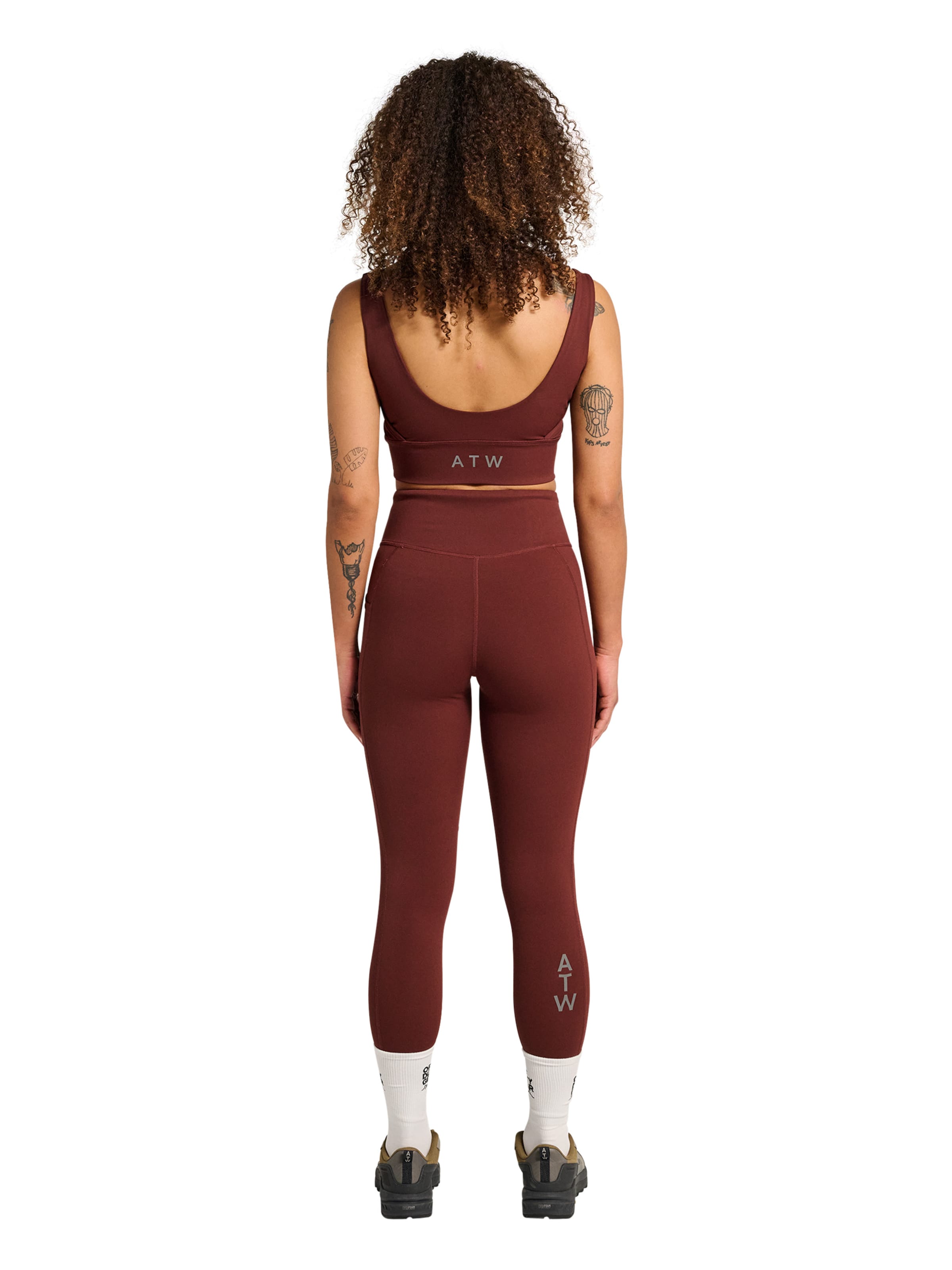 Bustier Haut de sport HALO en marron