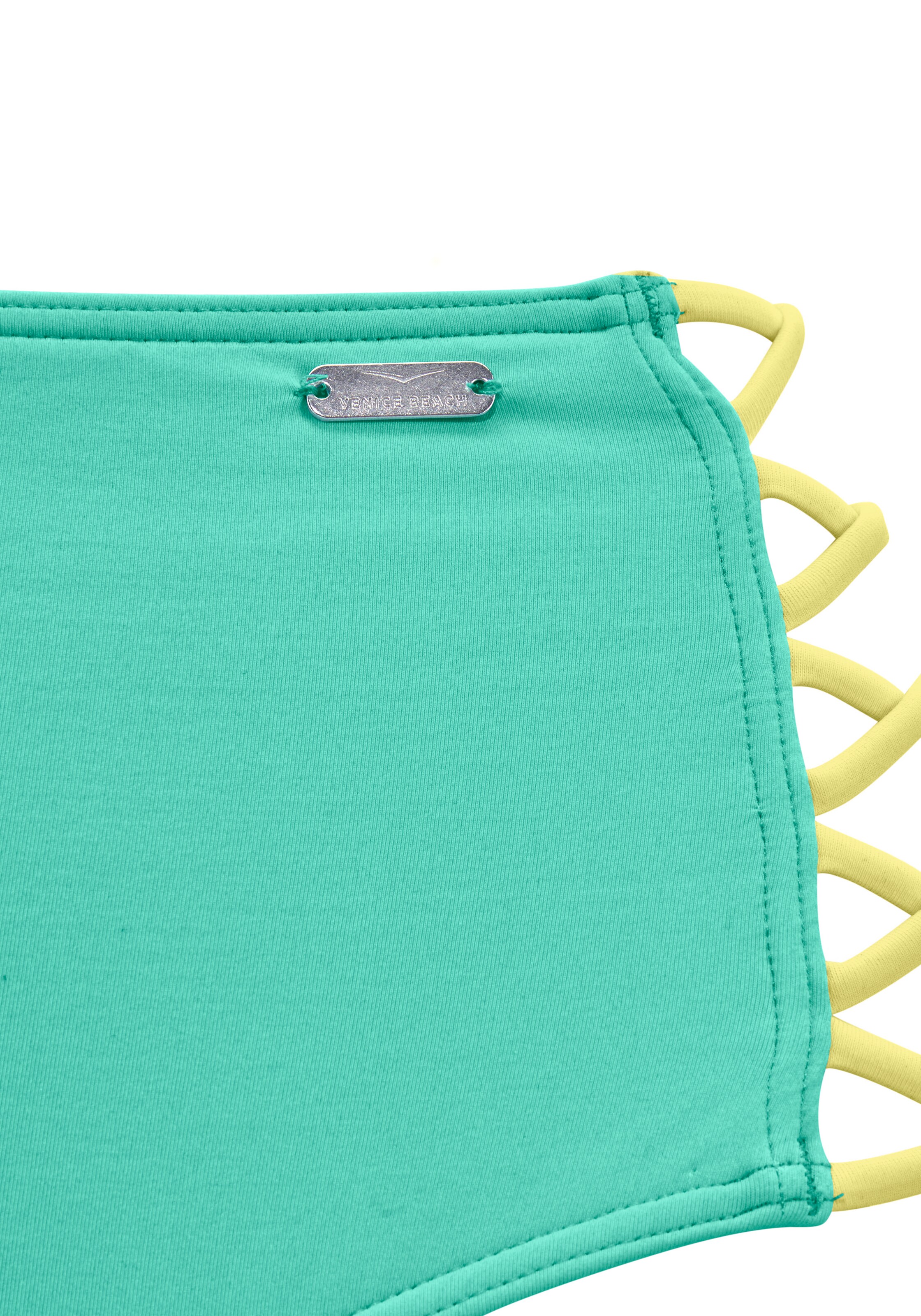 VENICE BEACH Dół bikini w kolorze zielony