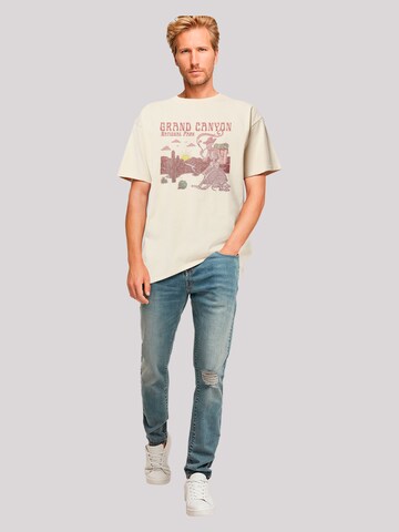 T-Shirt 'US National Parks Grand Canyon Sunrise' F4NT4STIC en beige