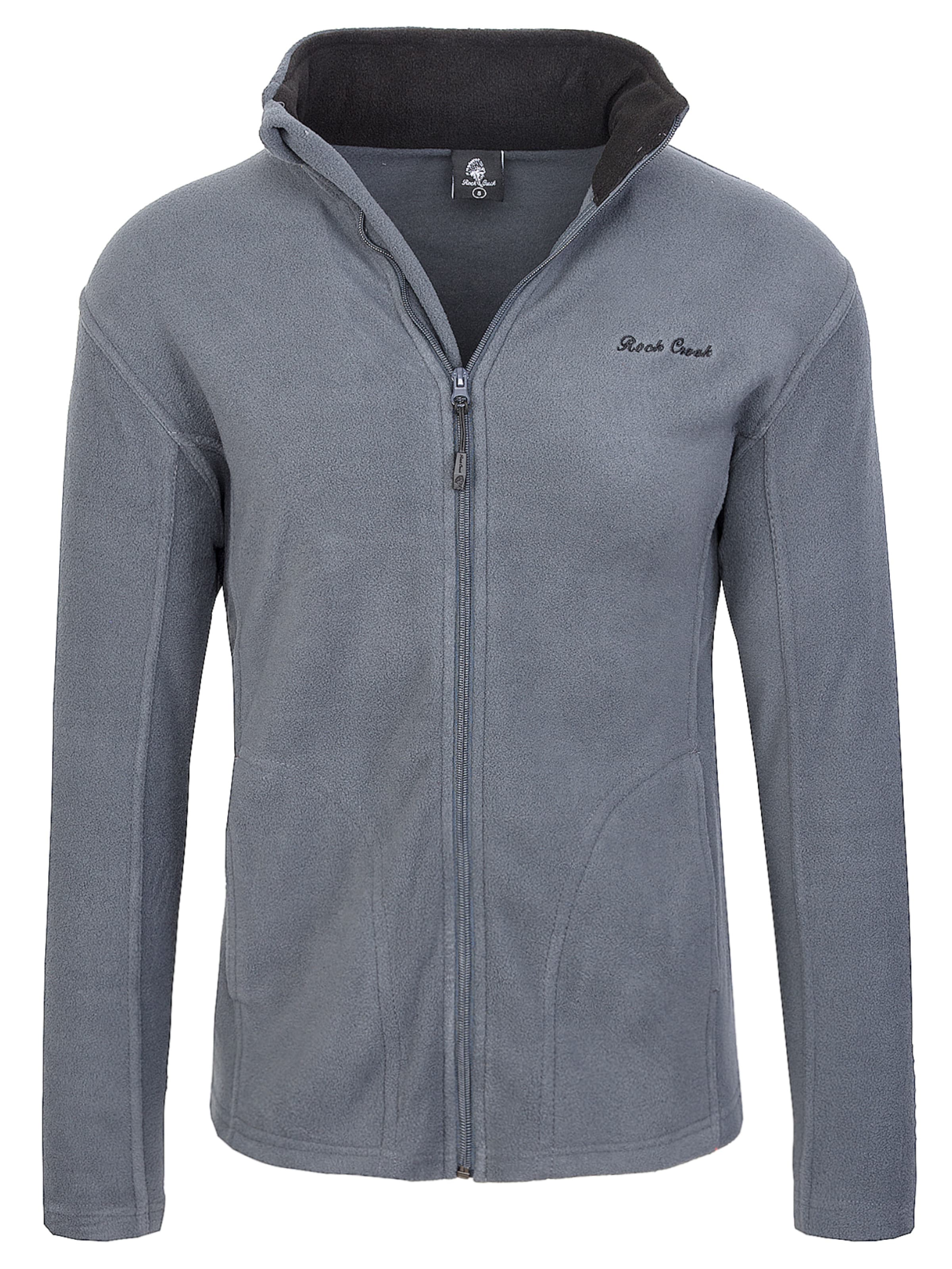 Rock Creek Fleecejacke in Grau: Vorderseite